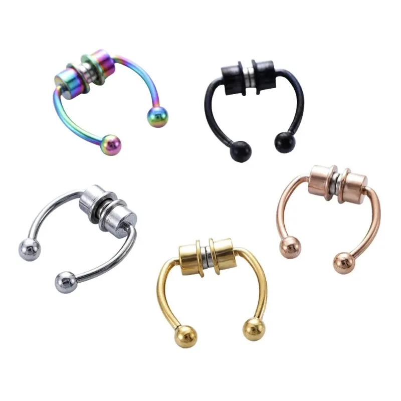 Body Jewelry Nose - 1/2/3 Stück gefälschte magnetische Nasenringe, künstliche