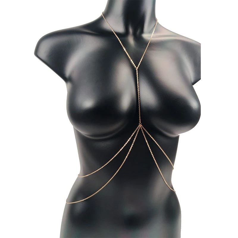 Body Jewelry Luxury - Körpers chmuck sexy Brust kette Bikini
