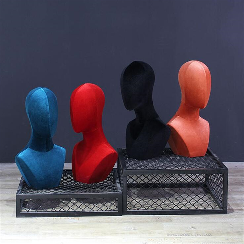 Body Jewelry Stores - 10 Stile bunte Samt-Kopfform-Requisiten, gefälschte weibliche