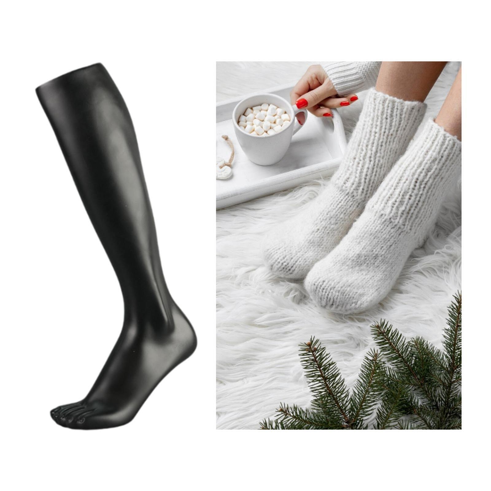 Body Jewelry Stores - Herren-Socken-Präsentationsmodell PVC-Ständer Fußmodell für Knöchelschmuck Socken