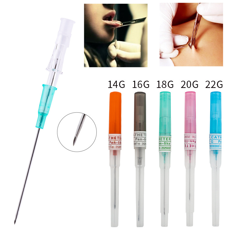 Body Jewelry Stores - 5 Stück Sterilisierte Katheter-Piercingnadeln für Professionelle