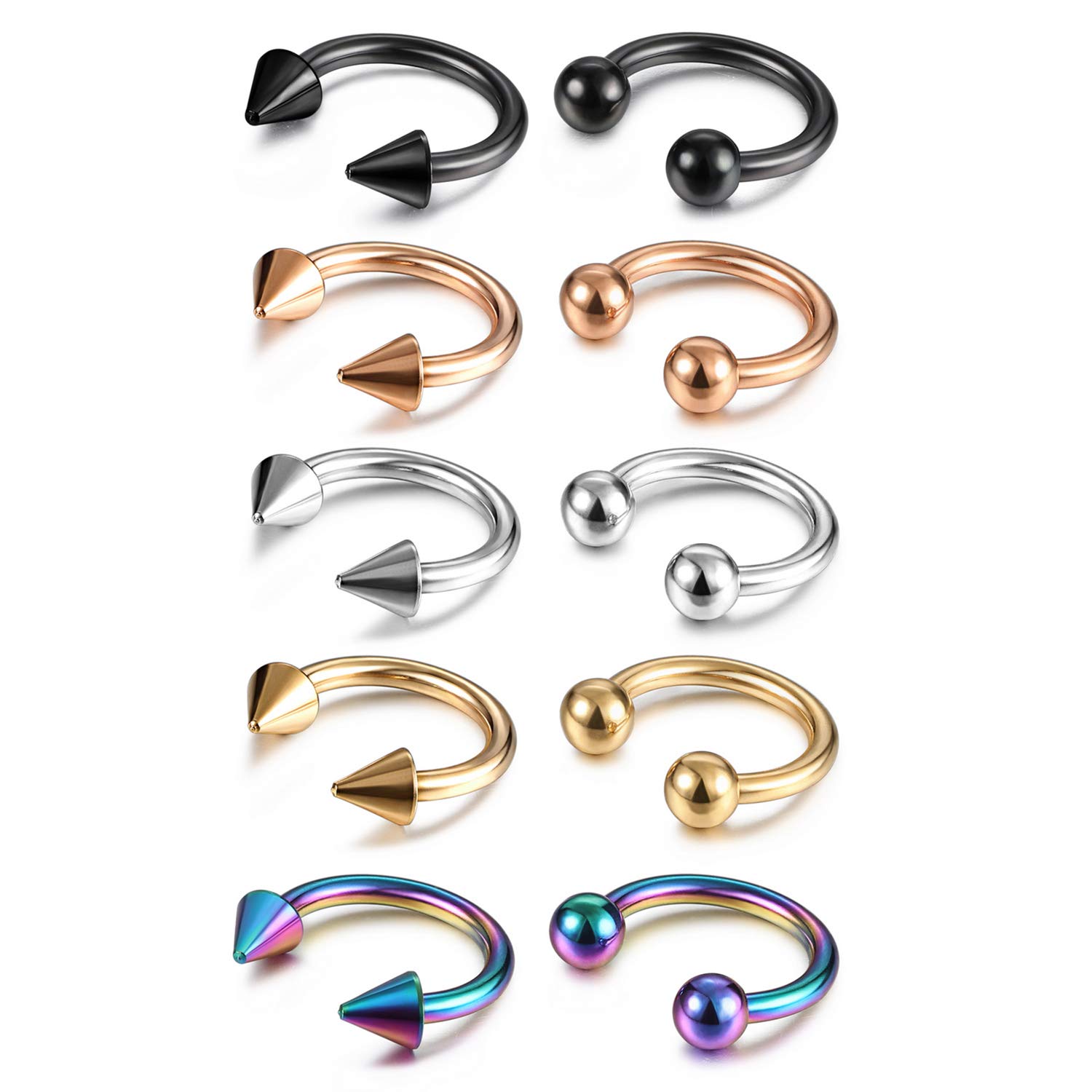 Body Jewelry Changing Kit - 14G 16G Septum Schmuck Chirurgenstahl Septum