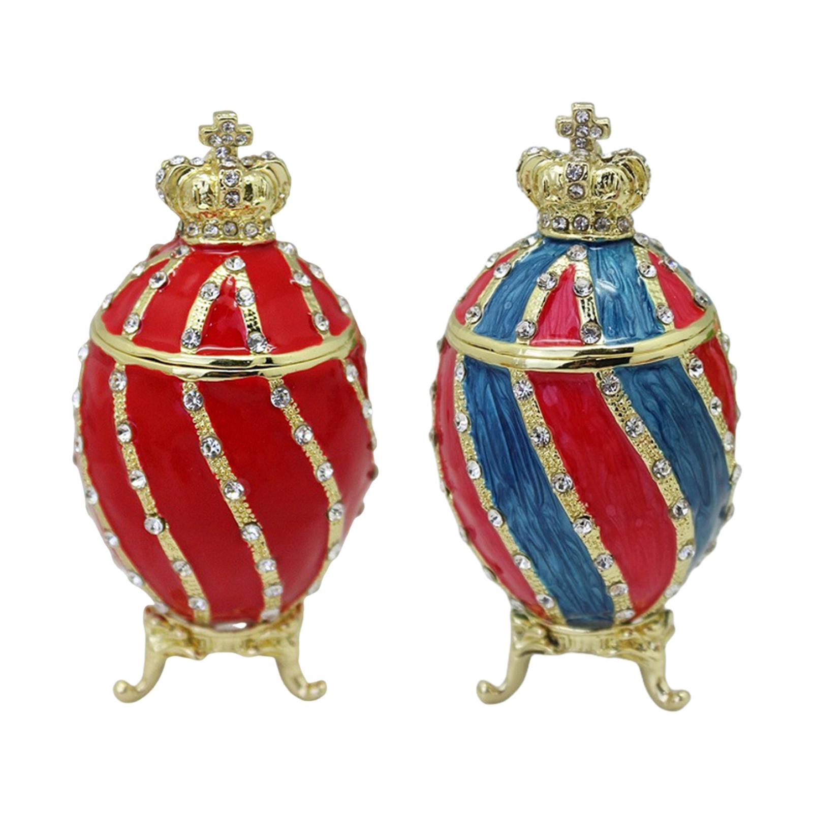 Body Jewelry Jewelry Box - Faberge Egg Schmuckkästchen, Behälter, Ringhalter, Emaille,