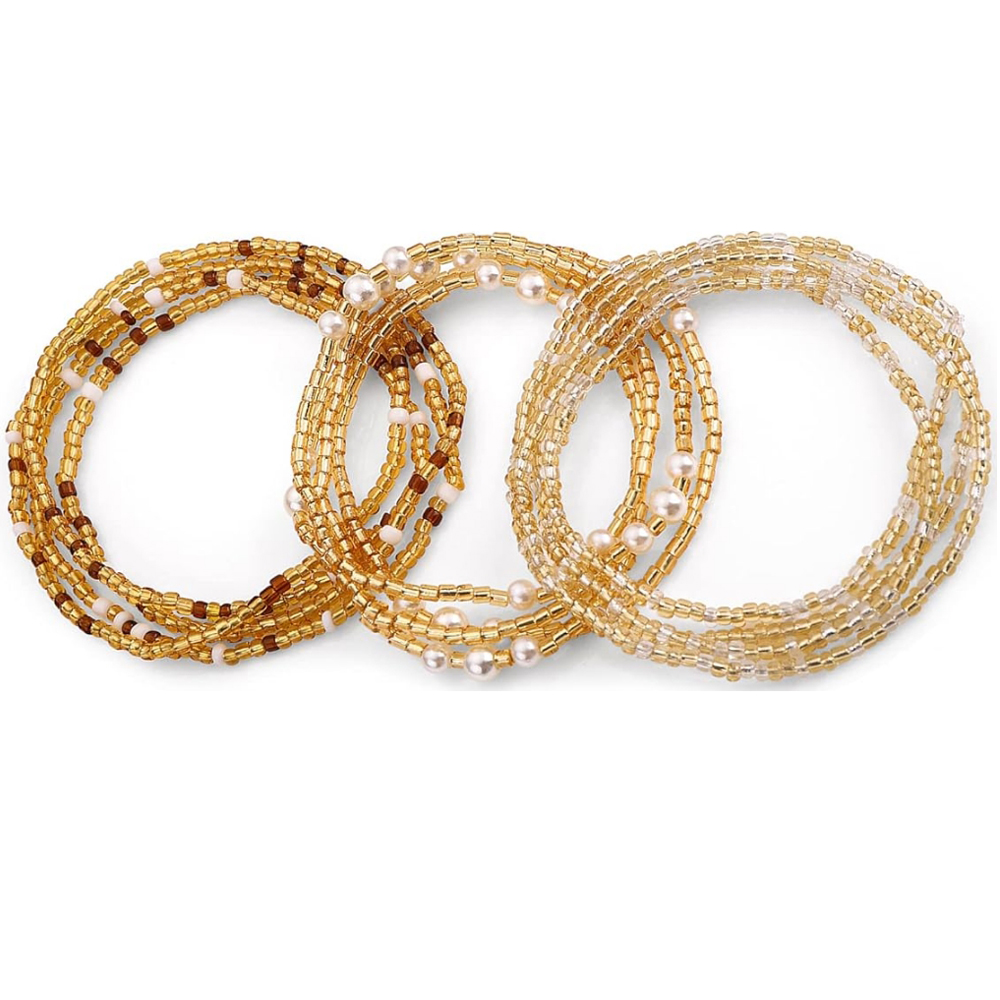Body Jewelry Waist Chains - Taillenperlen für Frauen, Bauchketten, elastische Ketten,