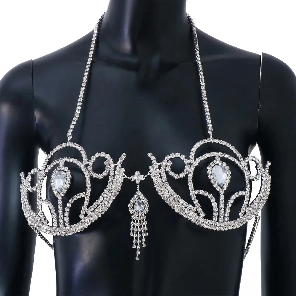 Luxus Strass Bikini BH geometr – Body Jewelry Luxury Bewertung und Preis