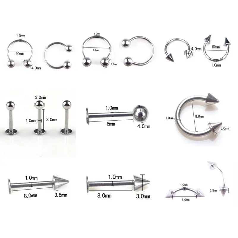 45/80/110 Stück Mix Stile Edel – Body Jewelry Jewelry Box Bewertung und Preis