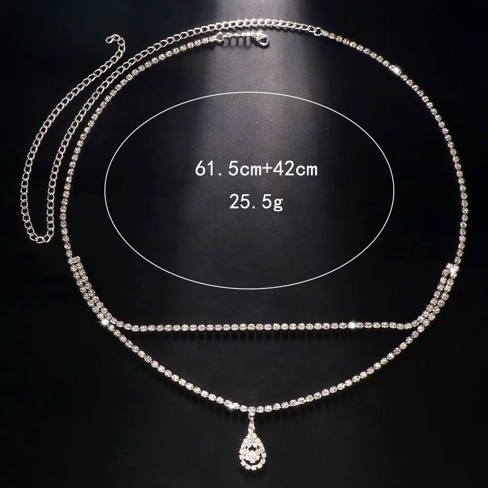 Luxuriöse Strass-Doppelketten- – Body Jewelry Luxury Bewertung und Preis