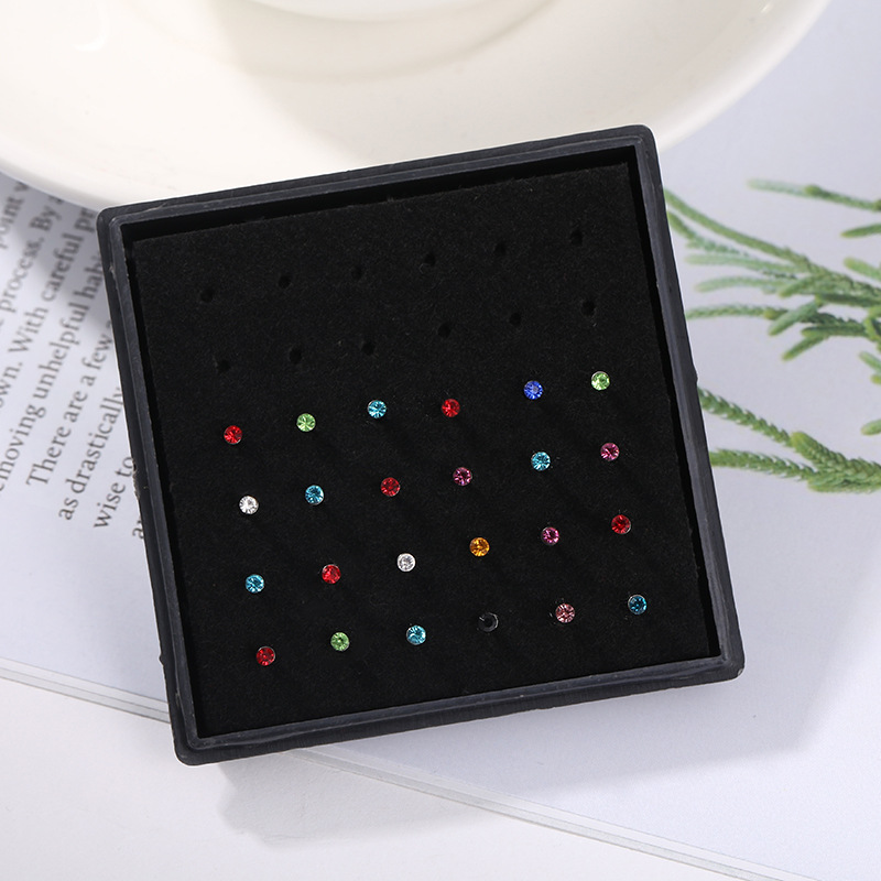 24 teile/schachtel Kristall Na – Body Jewelry Jewelry Box Bewertung und Preis