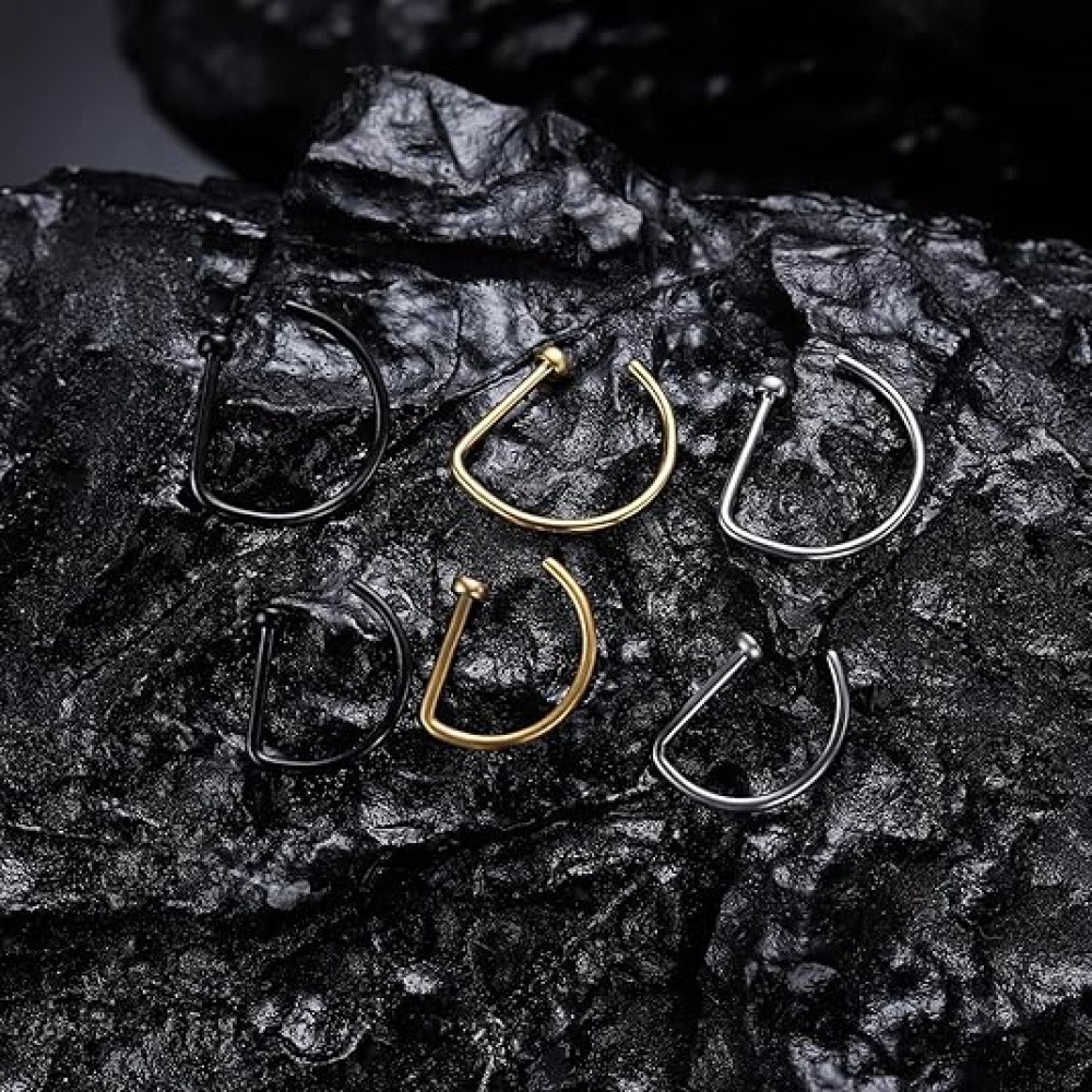 4er-Pack Nicht-Durchstechende  – Body Jewelry Nose Bewertung und Preis
