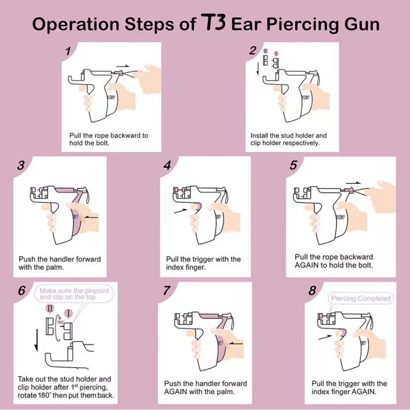 T3 Ohrpiercing-Pistolen-Set, a – Body Jewelry Stores Bewertung und Preis