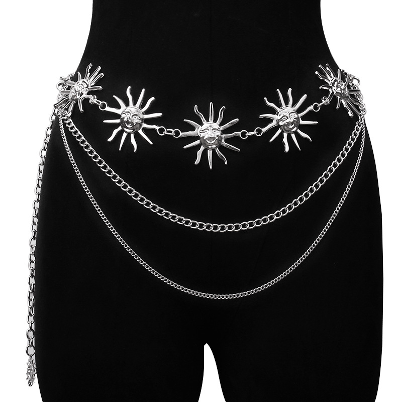 Klobige mehrschichtige Punk-Go – Body Jewelry Waist Chains Bewertung und Preis