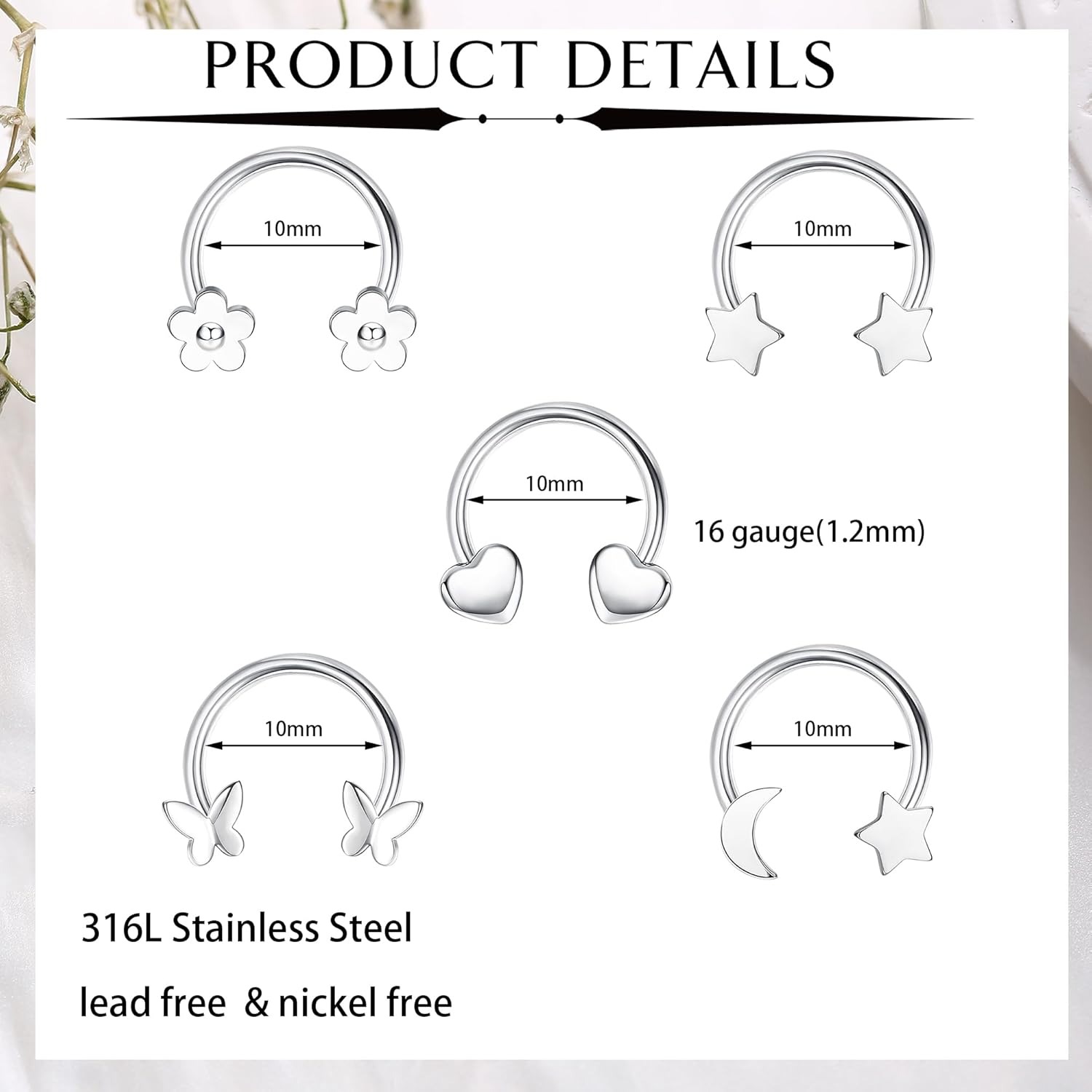 Drperfect 16G Edelstahl Septum – Body Jewelry Changing Kit Bewertung und Preis