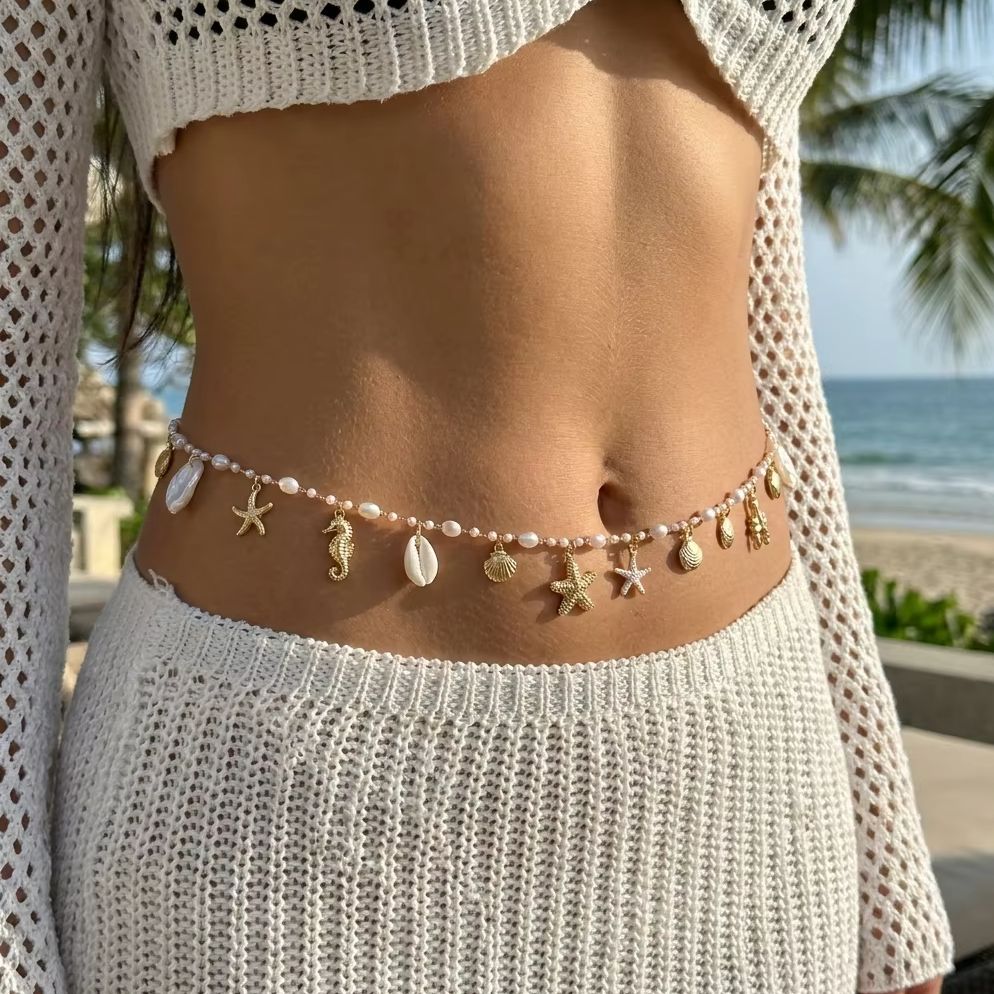 Böhmische Muschel-, Seestern-  – Body Jewelry Waist Chains Bewertung und Preis